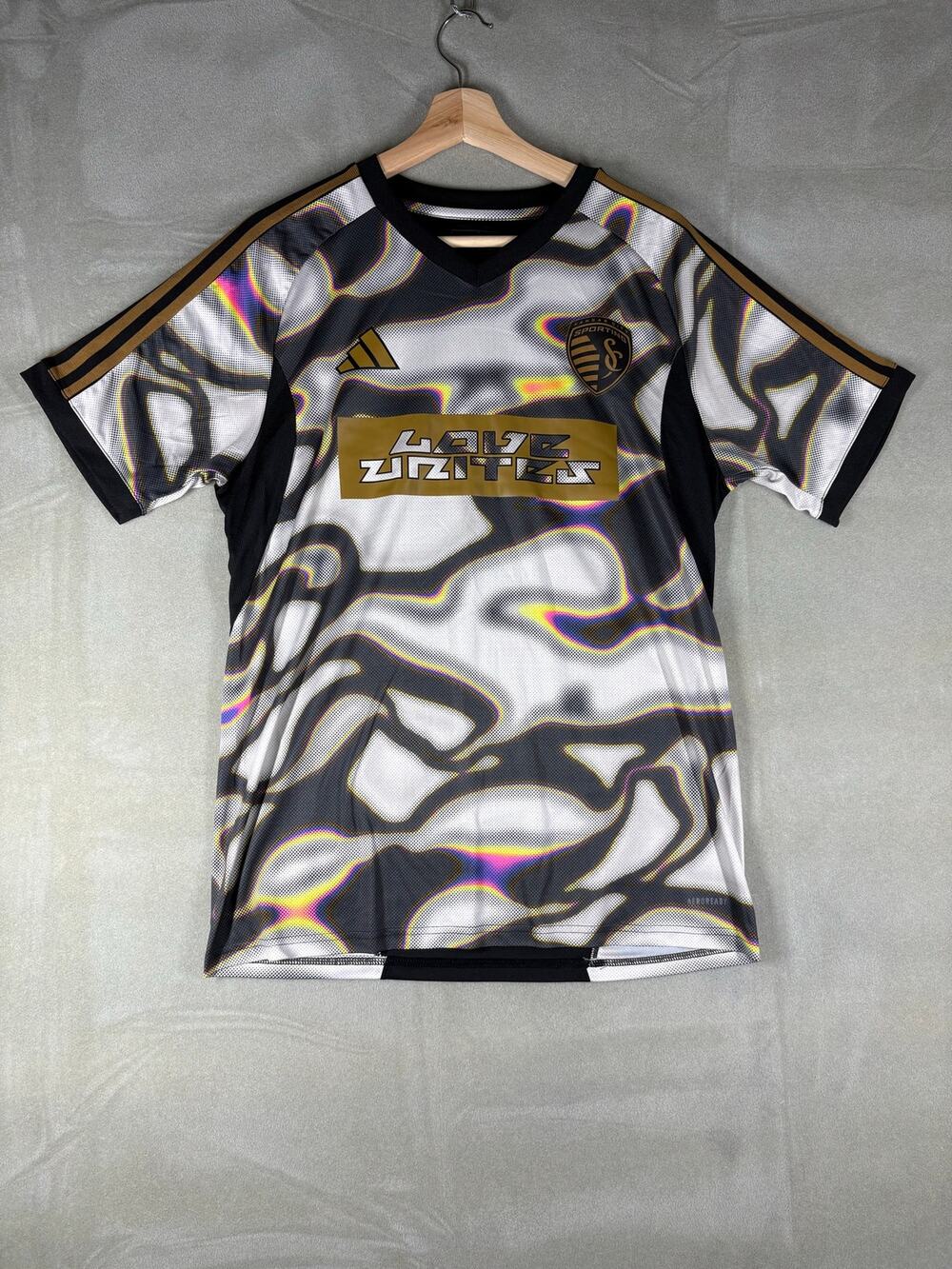 Adidas Sporting Kansas City State Yards Soccer Jersey Mens Medium MLS 2024